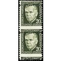 1289b, Mint NH 20¢ Misperf Freak Pair Error - S...