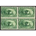 285, Mint NH 1¢ Block of Four SCV $300.00 * Stu...