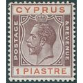 Cyprus 1924 1pi. purple & chestnut SG106 unused