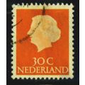 NETHERLANDS 1953 SG 780 30c RED ORANGE FINE USED #