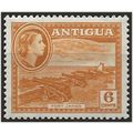 Antigua 1953 SG126 6c Yellow-Ochre Mounted Mint...