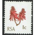 South Africa 1969 Kaffeboom Flower 1c Red and B...