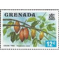 GRENADA, Cocoa tree, Theobroma cacao, blue 1975...