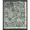 India 1911 - SG 201 - KGV 3p grey - used 6