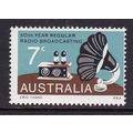 AUSTRALIA 1973 50th ANNIV RADIO BROADCASTING 7c...