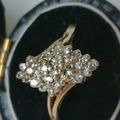 Estate Vintage 14k Yellow Gold .50cttw Diamond ...