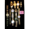 Lot of 11 Vintage Quartz Watchs Various Name Br...