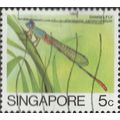 SINGAPORE, INSECT, Bi-coloured Damsel, green 19...