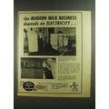 1955 Electric Companies of New England Ad - Modern Milk
