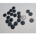 A20 Dark Green Round Button 15mm 5/8 4 Hole 20 ...