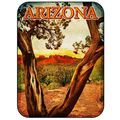 Arizona with Sedona Tree Fridge Magnet