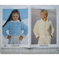 Vintage: Sirdar 5517 mother & daughter bomber j...