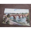 Valentines Postcard - Perth Bridge - Artist E.W...