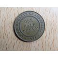 Australia 1934 1/2d Half Penny Coin