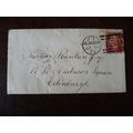 1871 GB QV 1d Red stamp plate no 138 LO cover T...