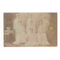 Merry White Coons, RP Postcard.