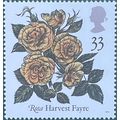 GB 1991 Congress Roses 33p Harvest Fayre Unmoun...