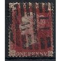 1858 SG43 1d Red Plate 151 Good Used Check Lett...