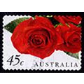 Australia 1999 Flowers 45c Used P&S Stamp Roses