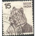 India 1974 - SG 730 - 15p brown - Tiger - used 2