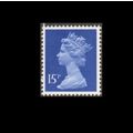 X947 15p Ultramarine PCP Unmounted Mint GB Machin