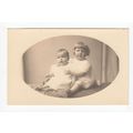 Two Children Studio Postcard Publisher R W End ...