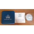 1977 Royal Mint Boxed 925 Silver Proof Queen El...