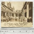 Vintage: Christmas Card - Roman Baths, Bath
