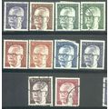 Germany 1970-72 - President Heinemann x 10 - used