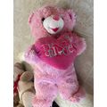Super Cute Pink DanDee Stuffed Teddy Bear with ...