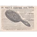 1883 DR SCOTTS ELECTRIC HAIR BRUSH MAGAZINE ADVERT