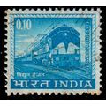 India 1965 Train 10P Used Stamp.