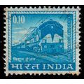 India 1965 Train 10P Used Stamp.