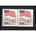 2523 29c U.S. Flag Fine MNH CNP Left 1 PA1203
