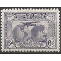 Australia 1932 SG123 6d Violet AIR Mounted Mint .
