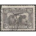 Australia 1931 SG139 6d SEPIA AIR Good Used FIL...