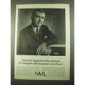 1969 NML Northwestern Mutual Life Ad - Don't be Misled