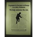1972 Manufacturers Hanover Ad - Foreign Exchange
