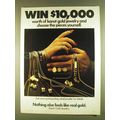 1980 Karat Gold Jewelry Ad - Win $10,000 Worth