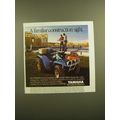 1988 Yamaha YFM350 ATV Ad - A Familiar Construction Sight