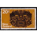 New Zealand 1970 Moko 20c Used Stamp.