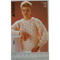 1987 Patons 3031 lace & cable sweater, brushed ...