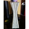 Cream Stem Vase. Cake Topper