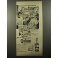 1954 Canada Dry Quinac Quinine Water Ad - Smart America cools off with gin