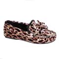 Ladies Slippers Pink & Black Animal Print Gift ...
