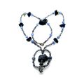 Iolite Sodalite Beaded Gemstone Necklace