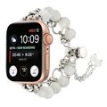 Pearl Chain Metal Bracelet Watch Band, For Appl...