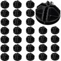 30 PCS Wire Cube Connectors, Plastic Corner Con...