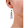 Earrings #abe amethyst glass beads & swarovski ...