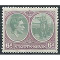 St Kitts-Nevis 1938 SG74 6d Green & Bright Purp...